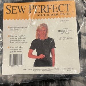 Sew Perfect Black Shoulder Pads